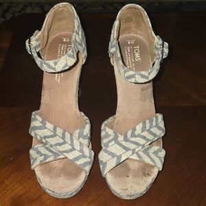 Toms Sienna Wedge Women's Ankle-Strap Wedges
